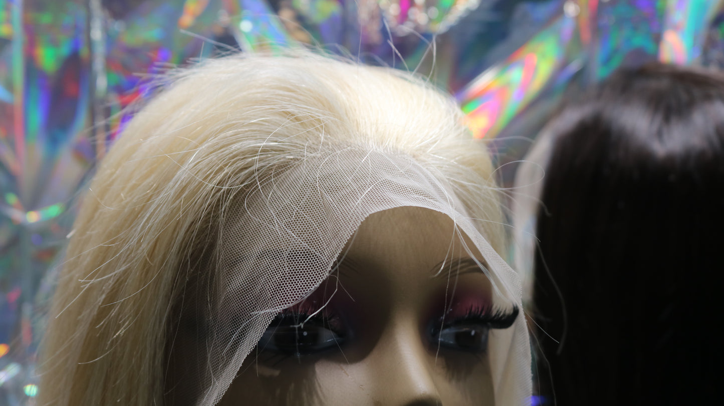 Blonde Bob Style Wig 10" Length