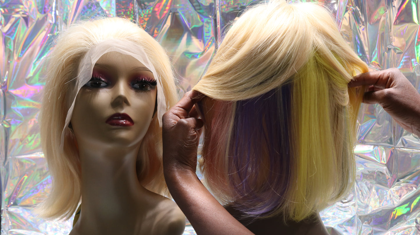 Sunburst Spectrum: Blonde Bob Wig