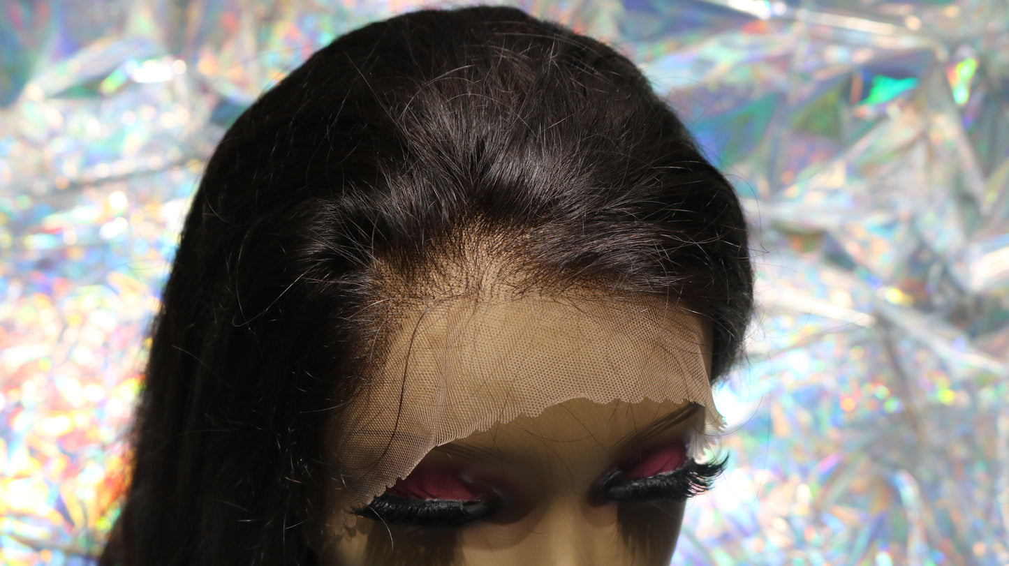 High Quality Human Hair Deep Body Wave Wig 30 " Length