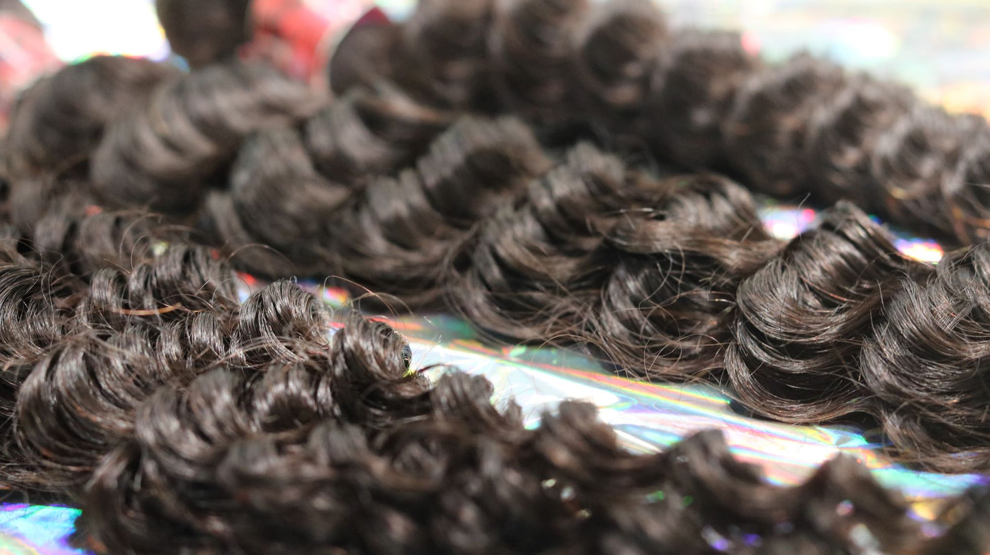12A Grade Pineapple Deep Wave Human Hair Bundles 30"