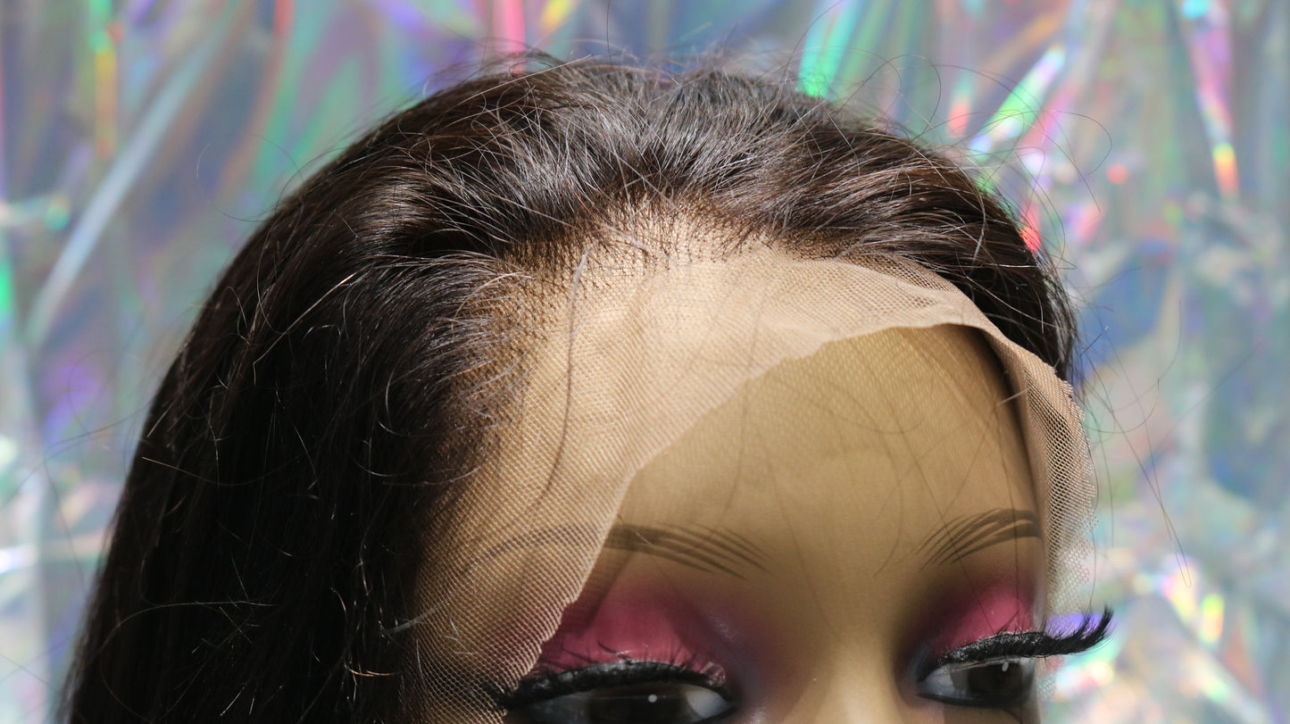 High Quality Human Hair Deep Body Wave Wig 30 " Length